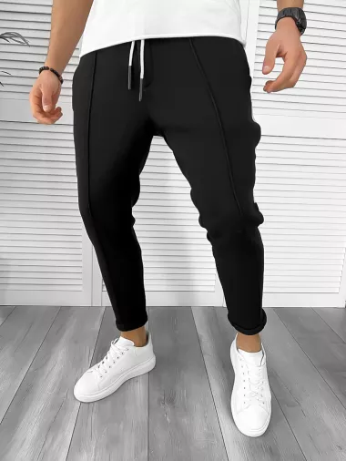 Pantaloni de trening negru conici K192 36-3